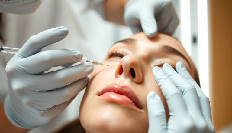 Botox Behandlung in Zürich: Facharzt sitzt mit Patient für präzise Faltenbehandlung in moderner Klinik, natürlicher Look, professionelle Atmosphäre.