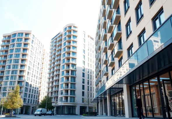 Rental Property Investment strategies with modern city apartments to maximize returns and asset