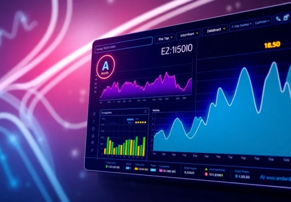 Aicoin market analysis dashboard showcasing real-time data and vibrant financial charts for
