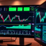 Trading view platform showing dynamic charts with real-time data analysis for traders and investors